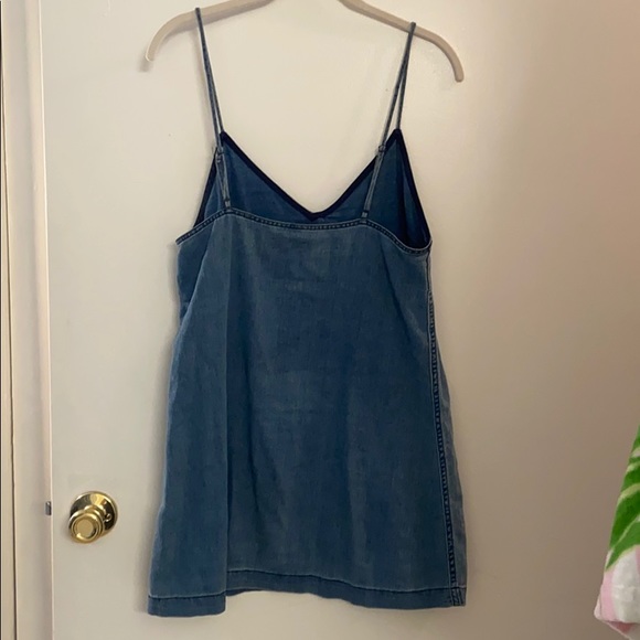 Denim mini dress with adjustable straps - Picture 7 of 7